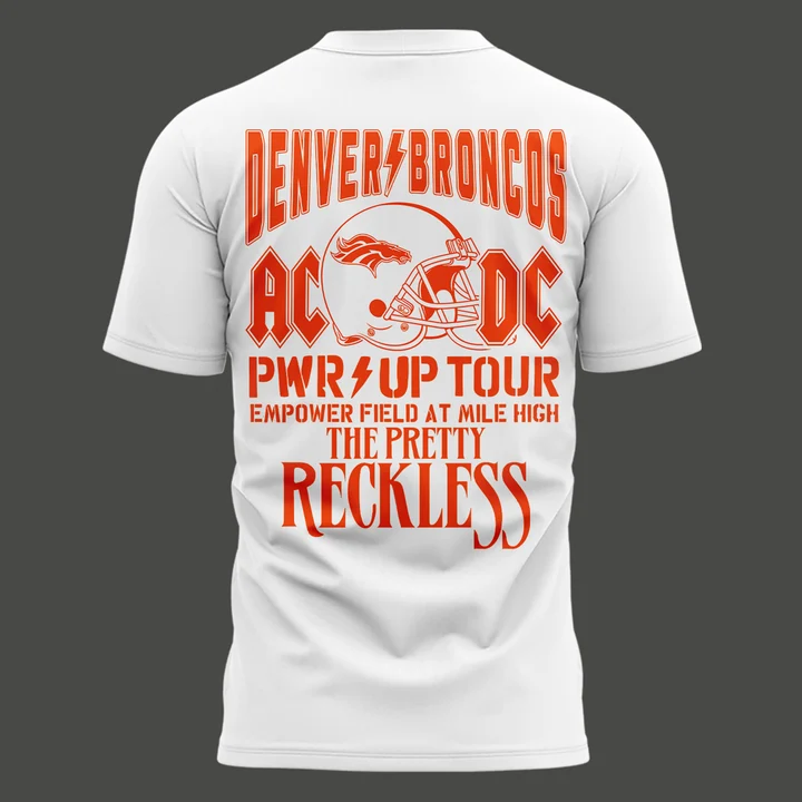 05.06. White Shirt AC/DC - Exclusive Denver Event Shirt - Power Up Tour 2026 T-Shirt