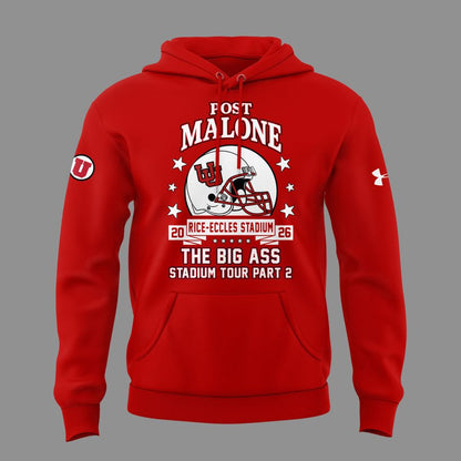 Perfect Hoodie Post Malone x Utah Football - THE BIG ASS Stadium Tour Part 2 Hoodie
