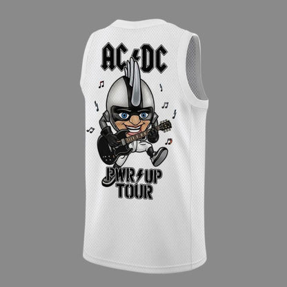 1.05. White AC/DC x Las Vegas Raiders - Power Up Tour 2026 Jersey