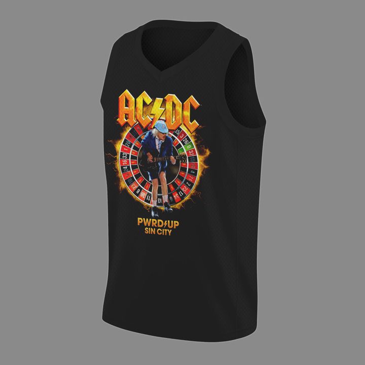 26. Special Black AC/DC x Las Vegas Raiders - Power Up Tour 2026 Jersey