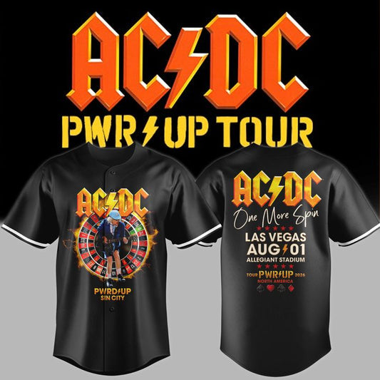 01.05. Limited Jersey AC/DC - Exclusive Las Vegas, NV Event Shirt - Power Up Tour 2026 Jersey