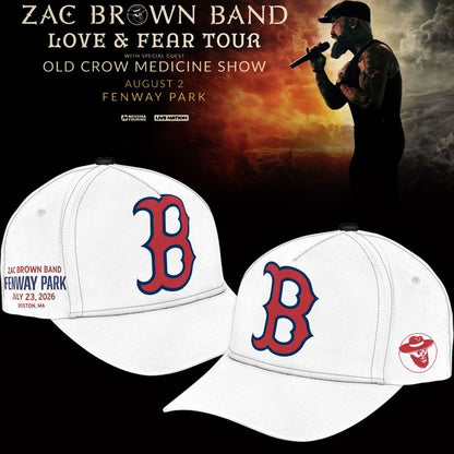 Zac Brown Band x Boston Red Sox Fenway Park - Love & Fear Tour White Sweatshirt