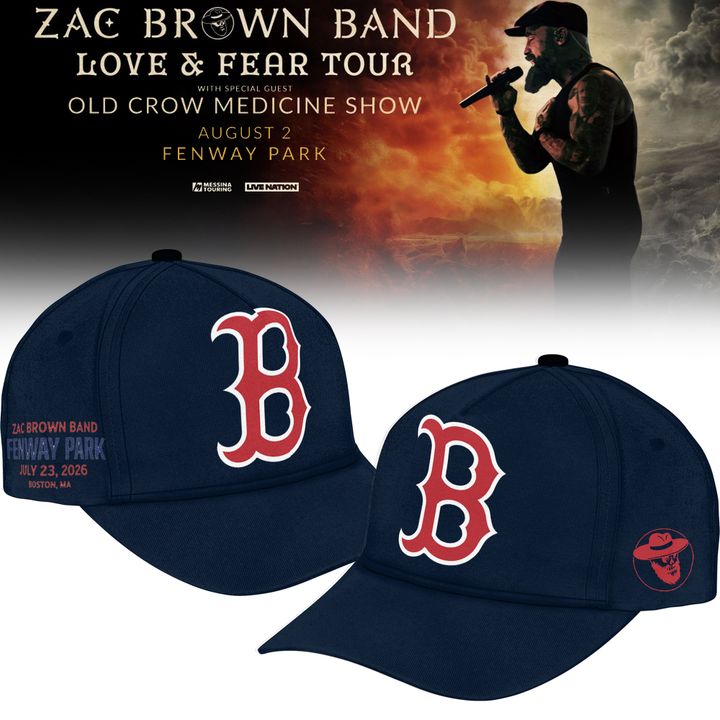 Zac Brown Band x Boston Red Sox Fenway Park - Love & Fear Tour Navy Sweatshirt