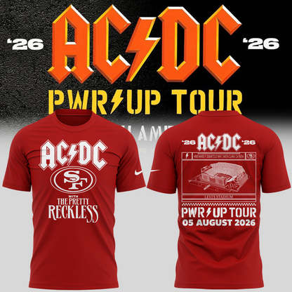 Special New San Francisco 49ers x PWR/UP TOUR Tshirt 2026