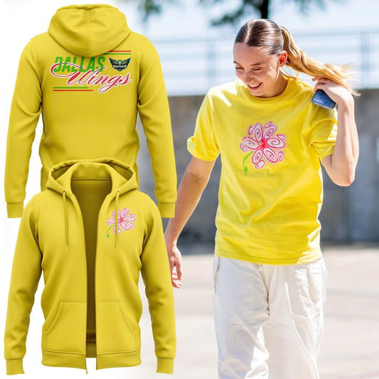 Dallas Wings S Flower Zip-Hoodie