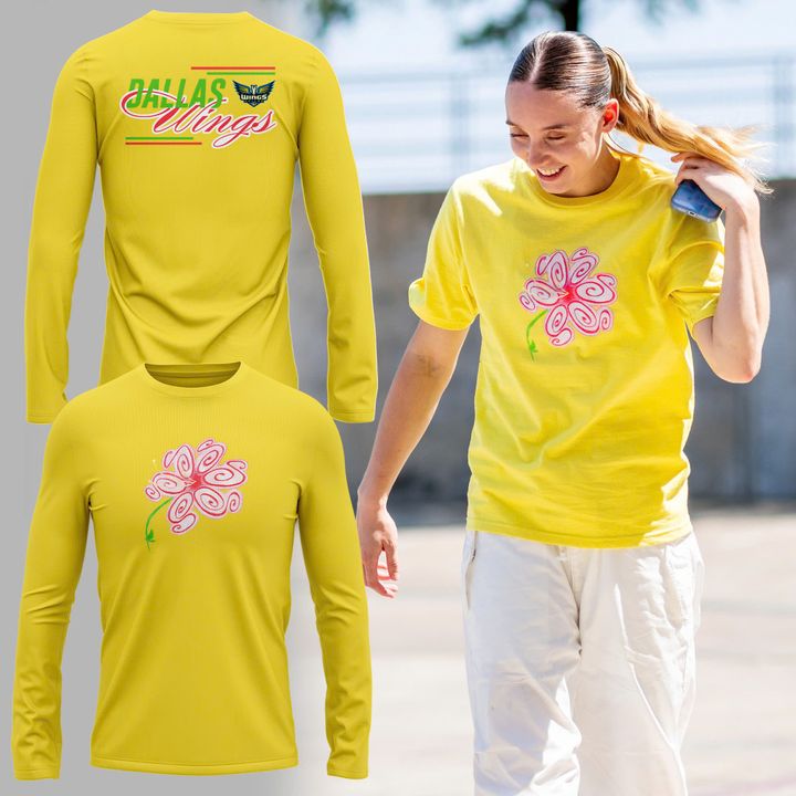 Dallas Wings S Flower Long Sleeve Shirt