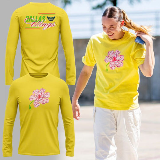 Dallas Wings S Flower Long Sleeve Shirt