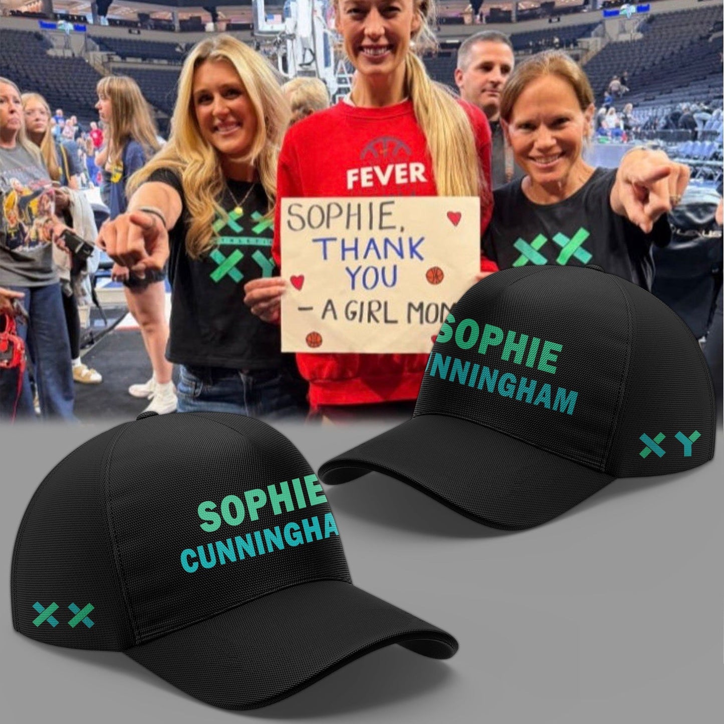 Black Hoodie Sophie Cunningham - Indiana Fever - Thank You Sophie For Speaking Up For Girls Hoodie