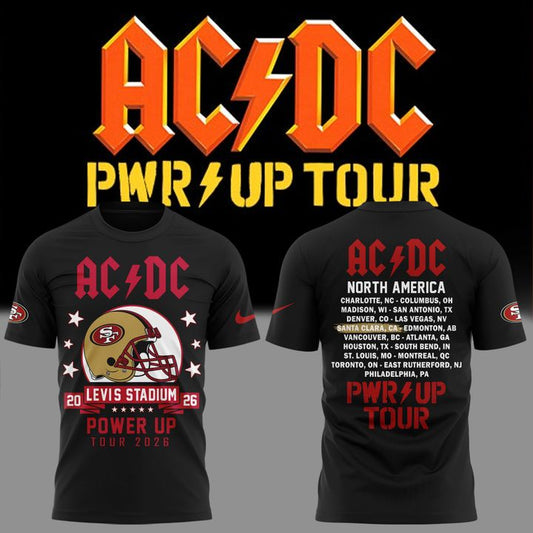 Special AC/DC x San Francisco 49ers - Power Up Tour 2026 T-Shirt