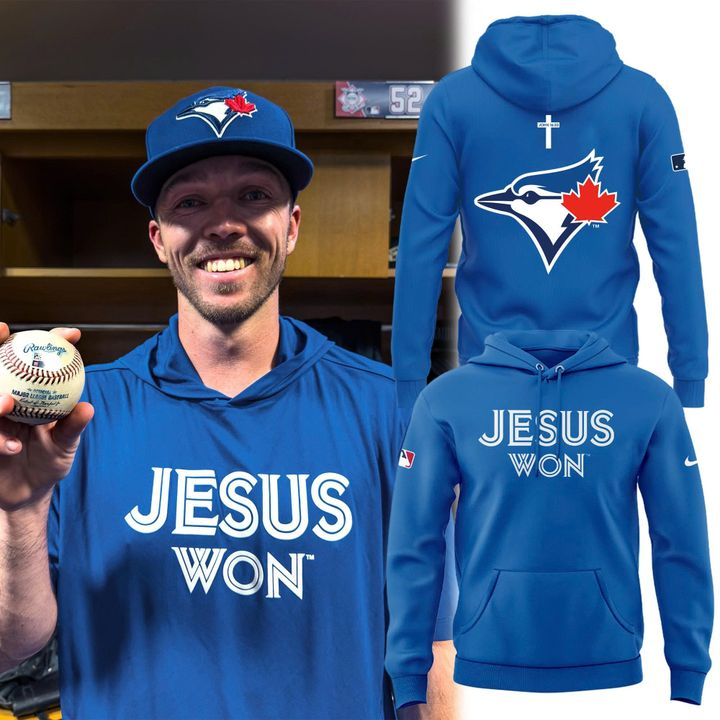 01.Toronto Blue Jays x JESUS WON 2026 Hoodie