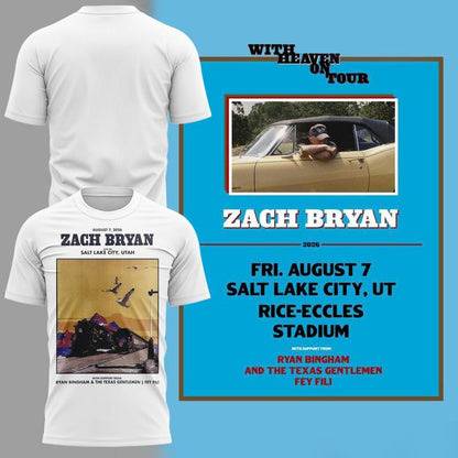 Special 2026 Zach Bryan at Rice–Eccles Stadium T-Shirt 2