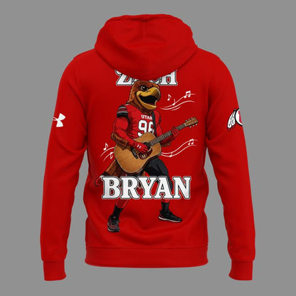 Limited Edition Zach Bryan x Utah Utes Football - With Heaven On Tour 2026 Hoodie