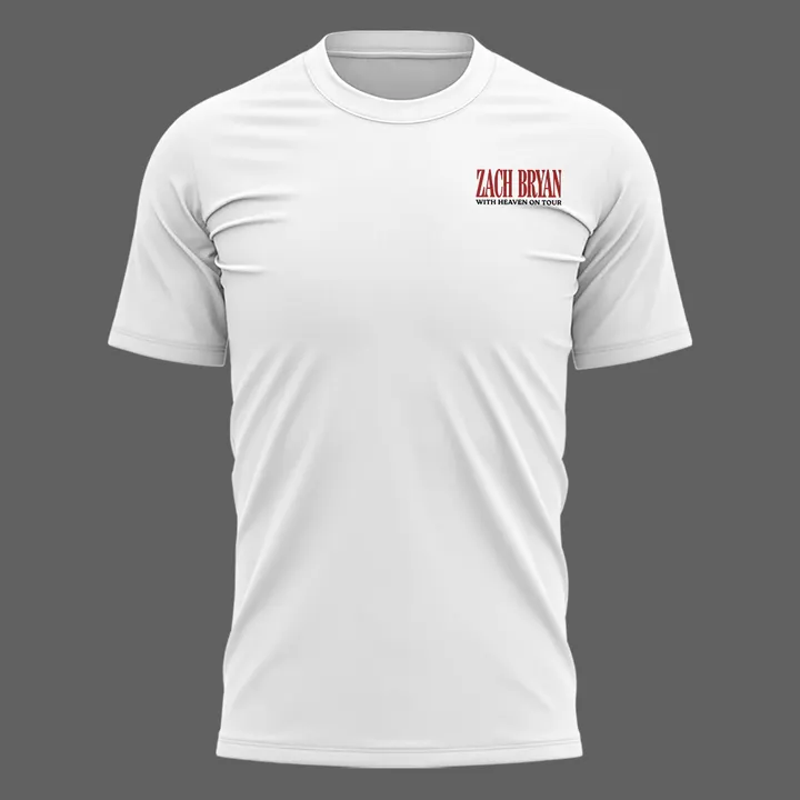 Zach Bryan - Salt Lake City, UT Event Shirt - With Heaven On Tour 2026 T-Shirt