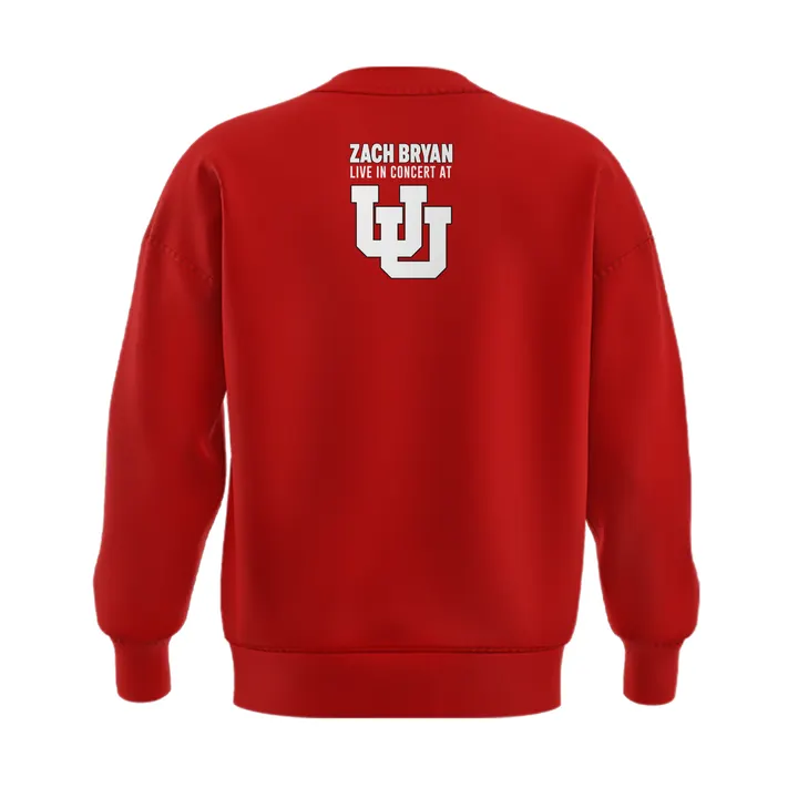New Sweatshirt Zach Bryan x Utah Football - With Heaven On Tour 2026 Sweatshirt