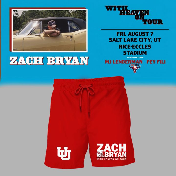 New Sweatshirt Zach Bryan x Utah Football - With Heaven On Tour 2026 Sweatshirt