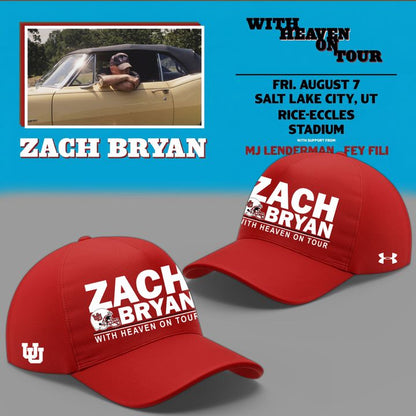 New Sweatshirt Zach Bryan x Utah Football - With Heaven On Tour 2026 Sweatshirt
