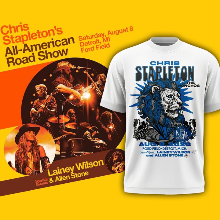 Limited Edition Chris Stapleton x Detroit Lions Event T-Shirt