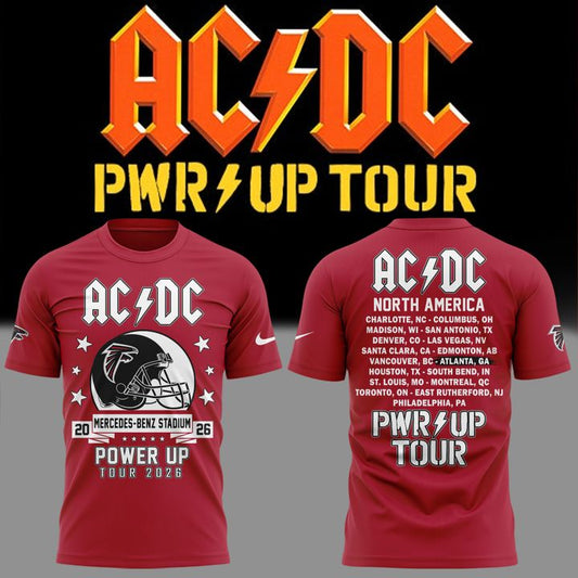 New Shirt AC/DC x Atlanta Falcons - Power Up Tour 2026 T-Shirt