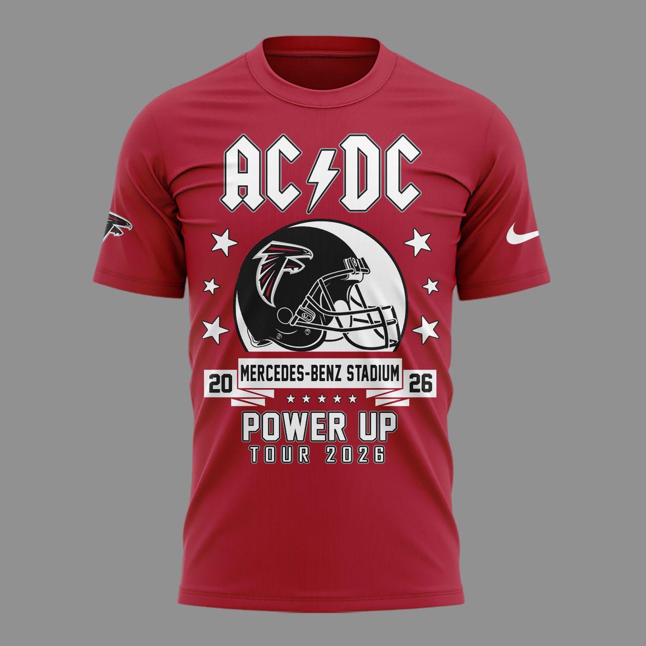 01.04. Special Mascots Atlanta Falcons x AC/DC - Power Up Tour 2026 T-Shirt