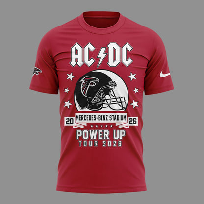 01.04. Special Mascots Atlanta Falcons x AC/DC - Power Up Tour 2026 T-Shirt
