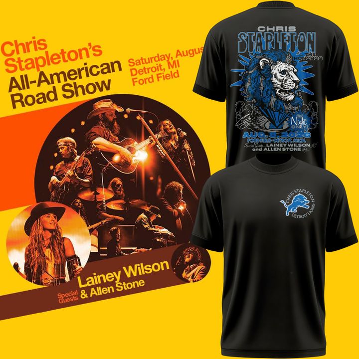Limited Edition Chris Stapleton x Detroit Lions Event T-Shirt