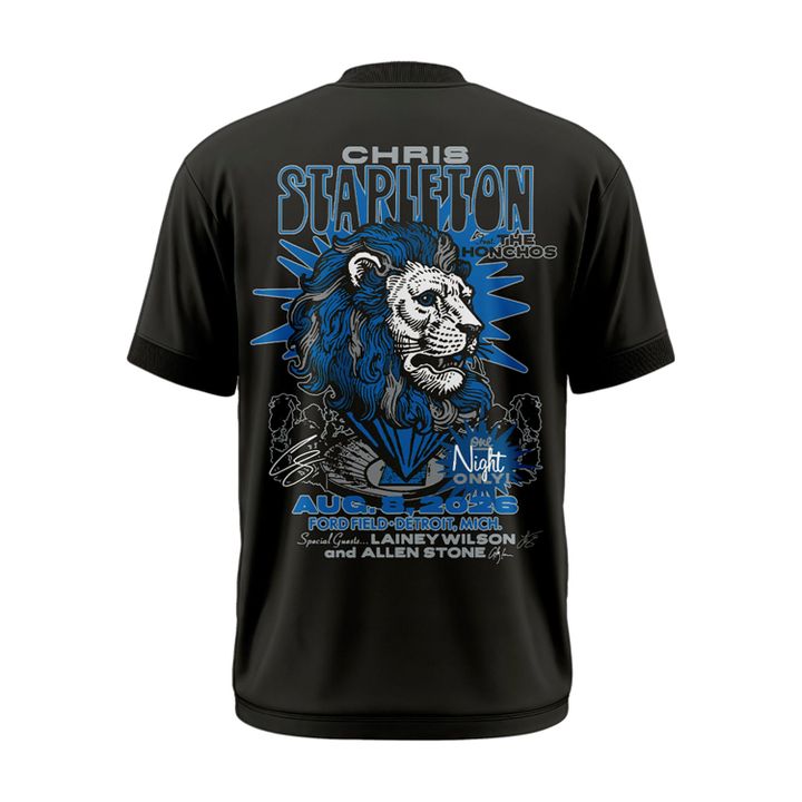 Limited Edition Chris Stapleton x Detroit Lions Event T-Shirt