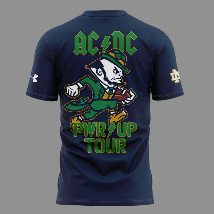 New Shirt Notre Dame Football x AC/DC - Power Up Tour 2026 T-Shirt