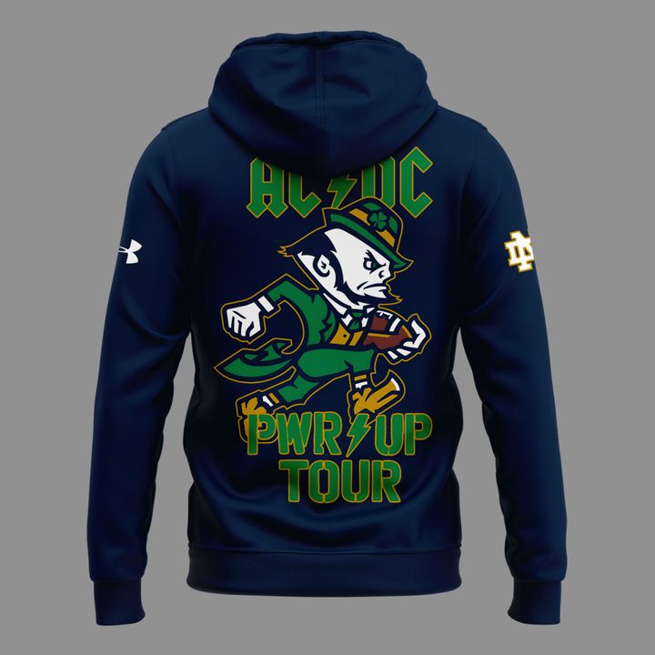 Perfect Hoodie Notre Dame Football x AC/DC - Power Up Tour 2026 Hoodie