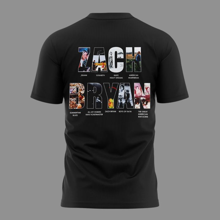 01.01. Zach Bryan - With Heaven On Tour 2026 T-Shirt