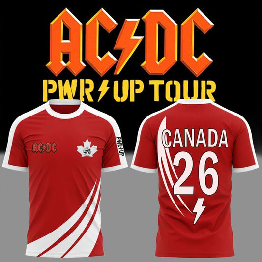 01.06. Newest Shirt AC/DC - Exclusive Canada Event Shirt - Power Up Tour 2026 T-Shirt