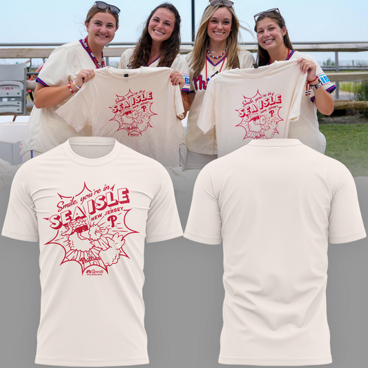 01.Philadelphia Phillies - Smile, you’re in Sea Isle 2026 T-shirt