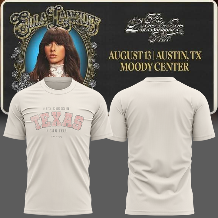 Ella Langley The Dandelion Tour 2026 -TEXAS T-shirt