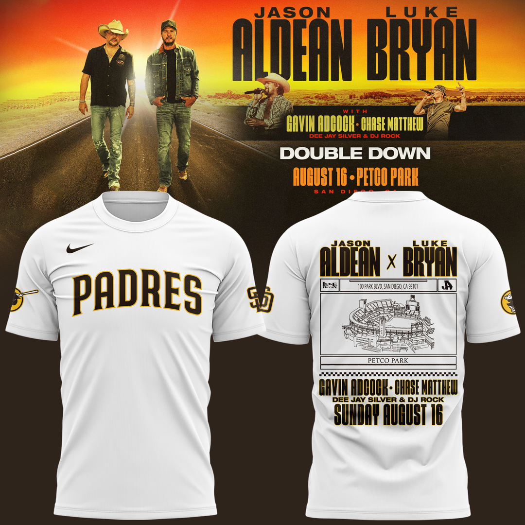 Exclusive Version San Diego Padres x Luke Bryan And Jason Aldean T-Shirt 2026