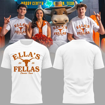 Limited edition Ella's Fellas x Texas Longhorns T-shirt