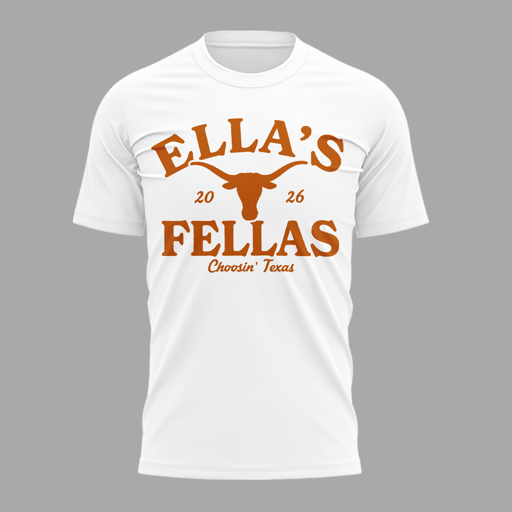 Limited edition Ella's Fellas x Texas Longhorns T-shirt
