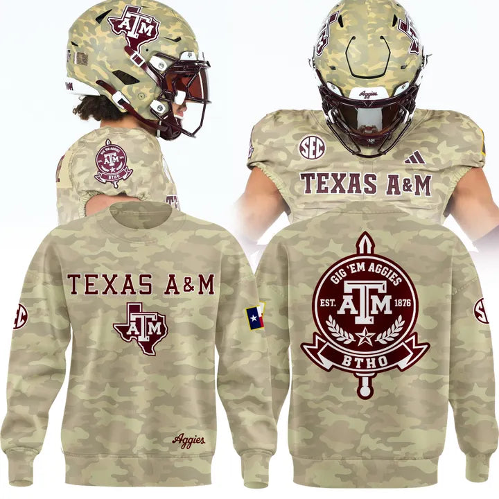 .Texas A&M Aggies Limited Camo Sweatshirt NN