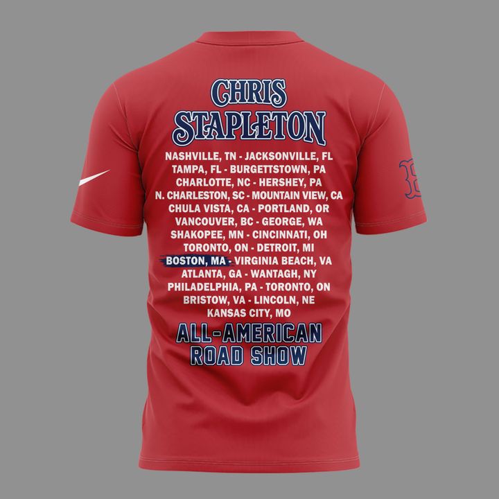 03. Chris Stapleton x Boston Red Sox - All American Road Show 2026 T-Shirt