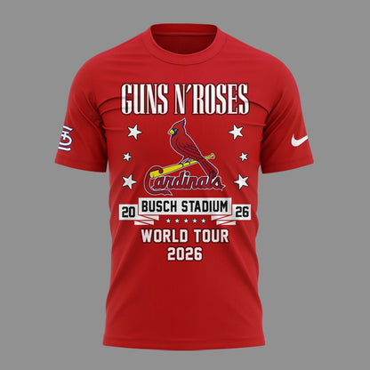 01.06. Guns N' Roses x St. Louis Cardinals - World Tour 2026 T-Shirt