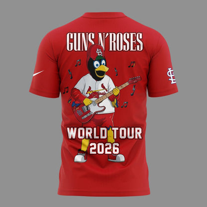 01.08. New Shirt Guns N' Roses x St. Louis Cardinals - World Tour 2026 T-Shirt