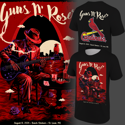 Exclusives Guns N' Roses x St. Louis Cardinals T-Shirt