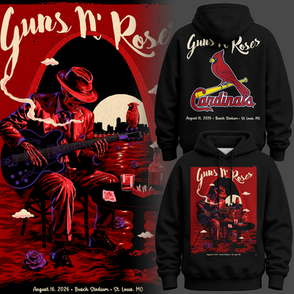 Limited Edition Guns N' Roses x St. Louis Cardinals Hoodie