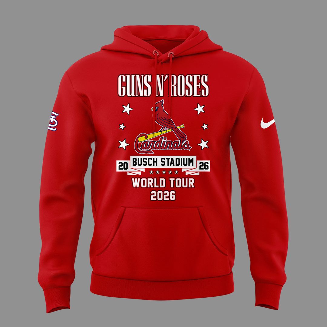 01.25. Perfect Hoodie Guns N' Roses x St. Louis Cardinals - World Tour 2026 Hoodie