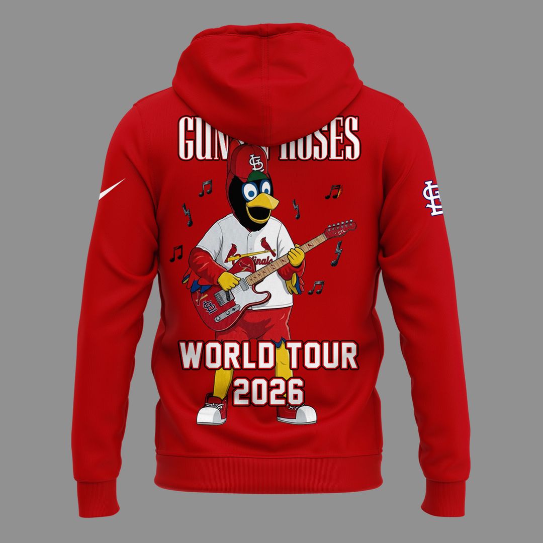01.25. Perfect Hoodie Guns N' Roses x St. Louis Cardinals - World Tour 2026 Hoodie