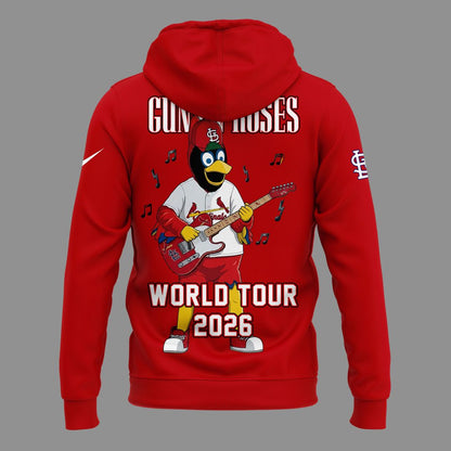 01.25. Perfect Hoodie Guns N' Roses x St. Louis Cardinals - World Tour 2026 Hoodie