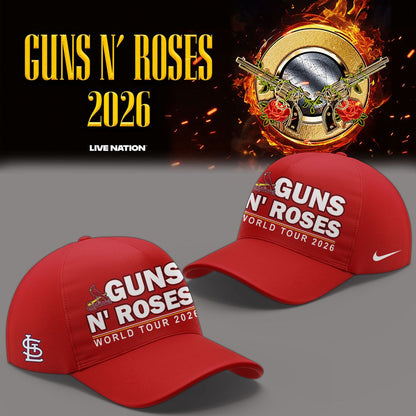 01.06. Guns N' Roses x St. Louis Cardinals - World Tour 2026 T-Shirt