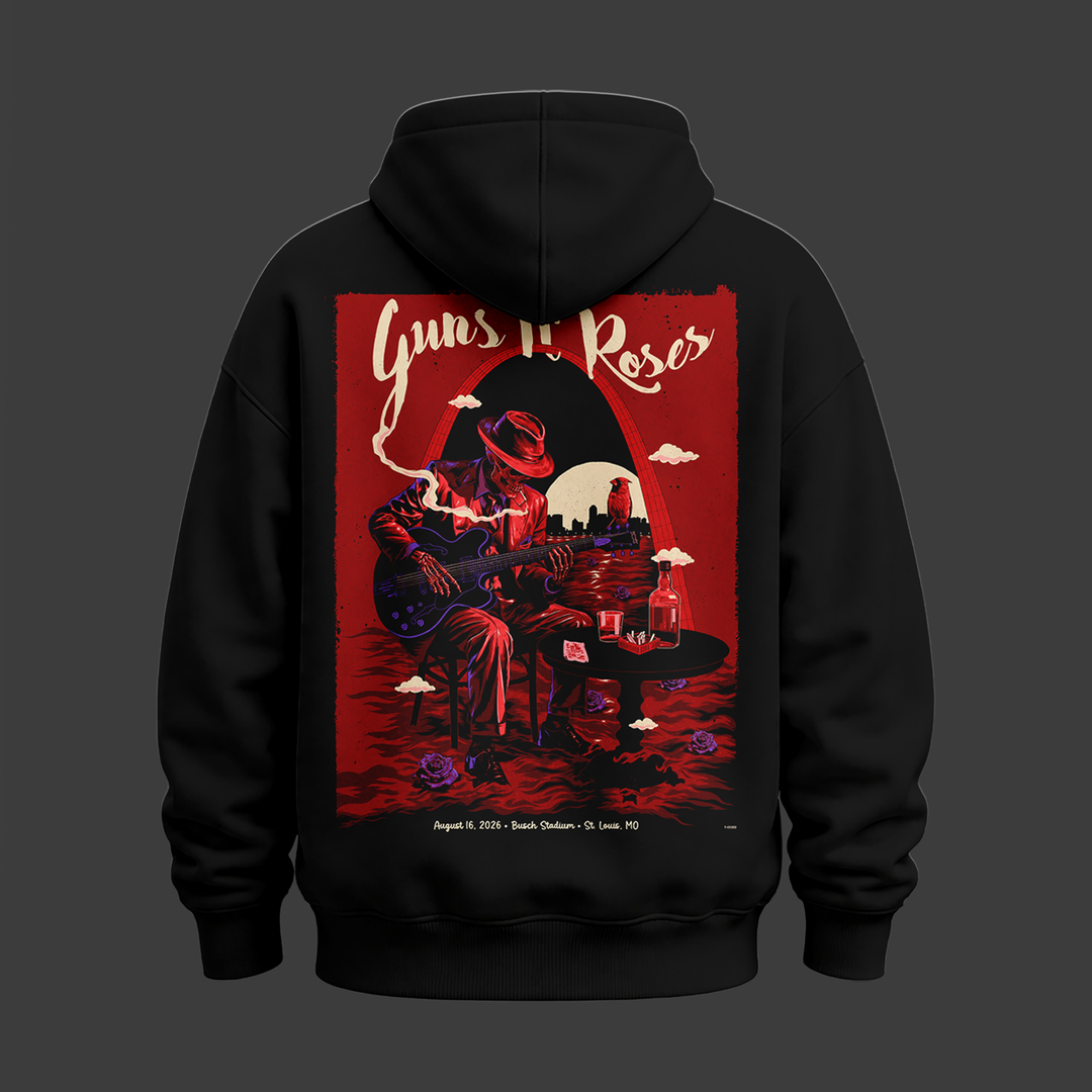 Limited Edition Guns N' Roses x St. Louis Cardinals Hoodie.