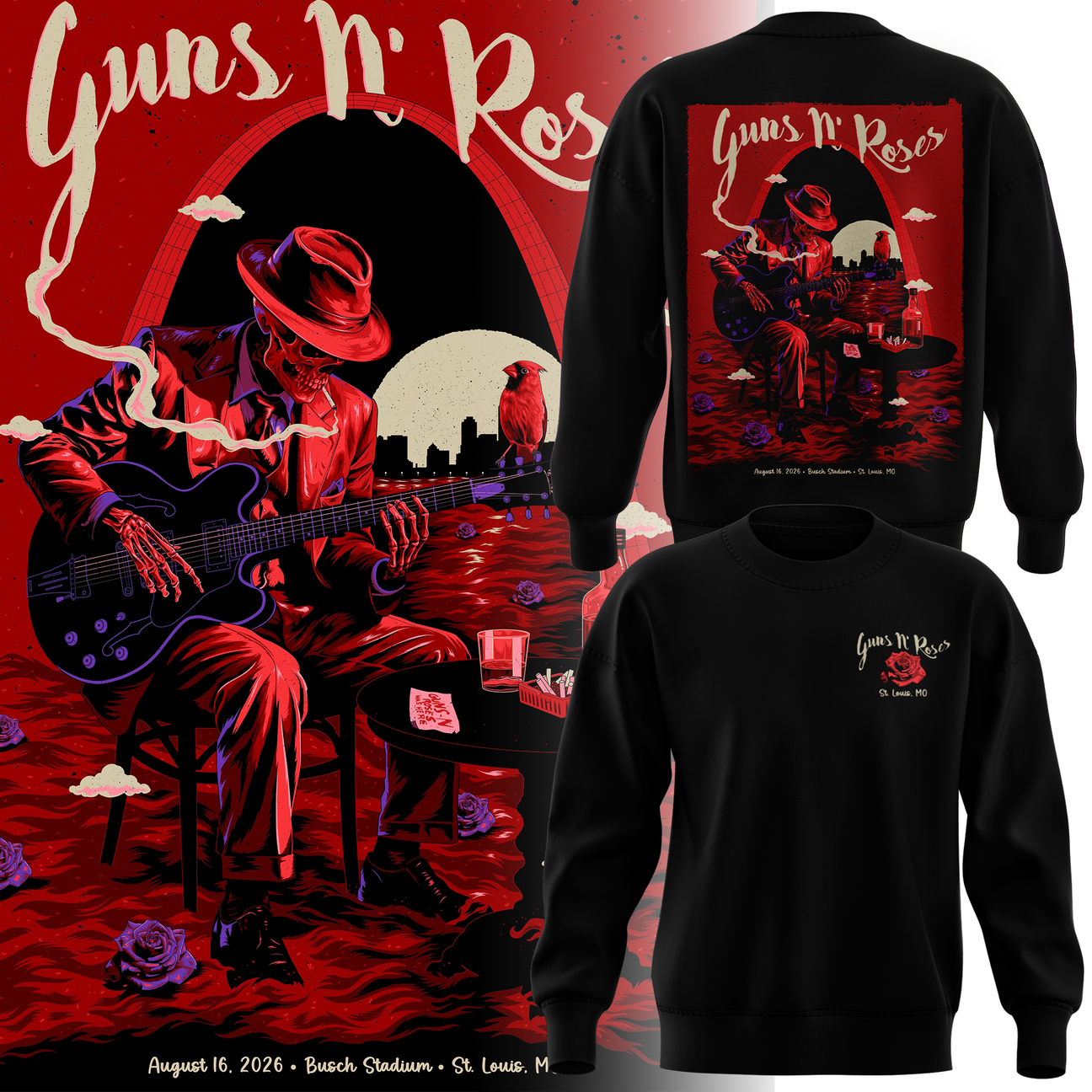 Guns N' Roses x St. Louis 2026 Sweatshirt