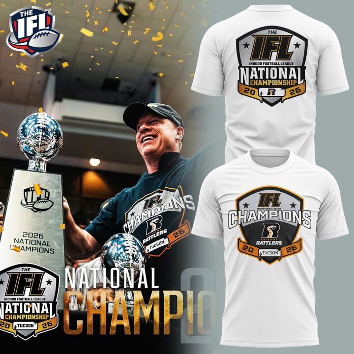 Arizona Rattlers 2026 IFL National Champions White Shirt