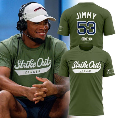 Unisex Green Boston Red Sox 2026 Strike Out Cancer T-shirt