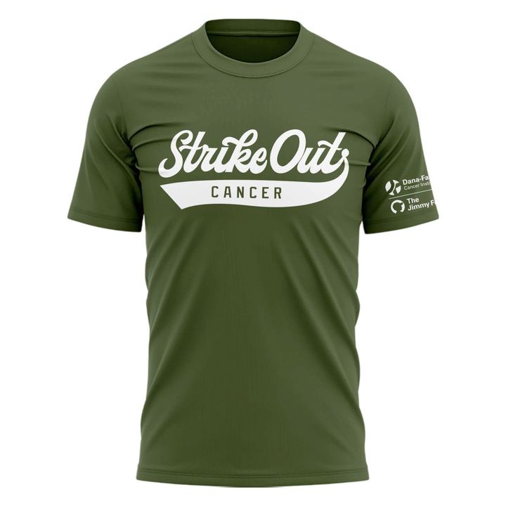 Unisex Green Boston Red Sox 2026 Strike Out Cancer T-shirt